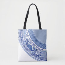 Klassisk blå Willow Tote Bag