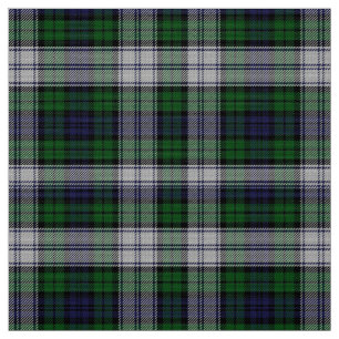 Klassisk Black Watch-press Tartan Plaid Fabric Tyg