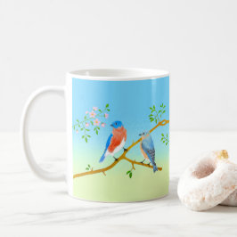 Klassisk blåfågelskopp kaffemugg