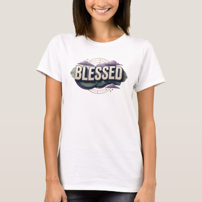 Klassisk BLESSAD Designer Grafik T Shirt (Framsida)
