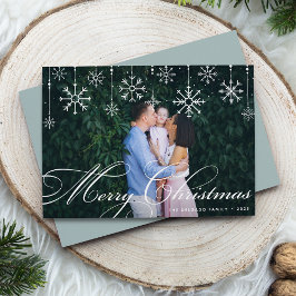 Klassisk blommande | God jul Photo Julkort