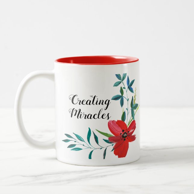 Klassisk Blommigt Gorgous Coffee Mugg (Vänster)