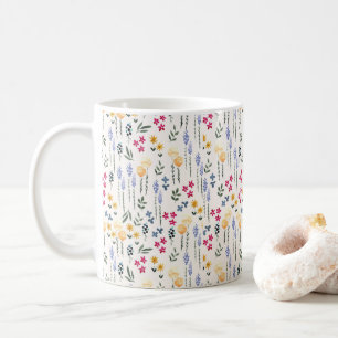 Klassisk Blommigt Mönster Vår Kaffemugg
