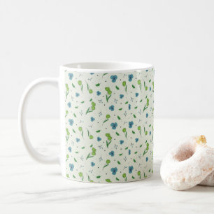 Klassisk Blommigt Mönster Vår Kaffemugg