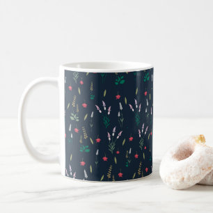 Klassisk Blommigt Mönster Vår Kaffemugg