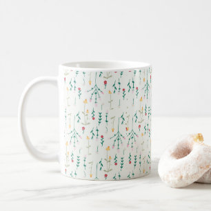 Klassisk Blommigt Mönster Vår Kaffemugg