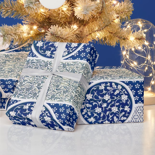 Klassisk Blommigt - utskrift av ornament Presentpapper (Helgdagar)