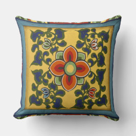 Klassisk blomorientalisk mural Cushions Kudde