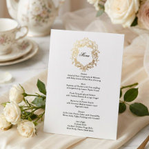 Klassisk blomsterkrans monogram bröllop
