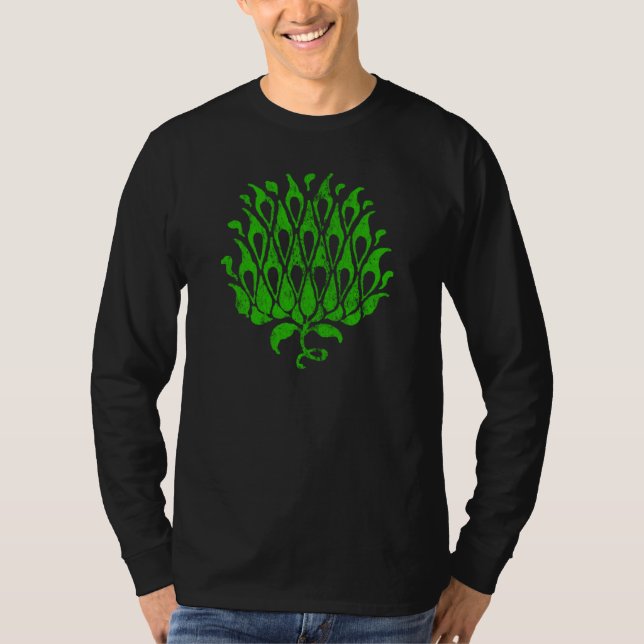 Klassisk blomsterornament botanisk illustration tröja (Framsida)