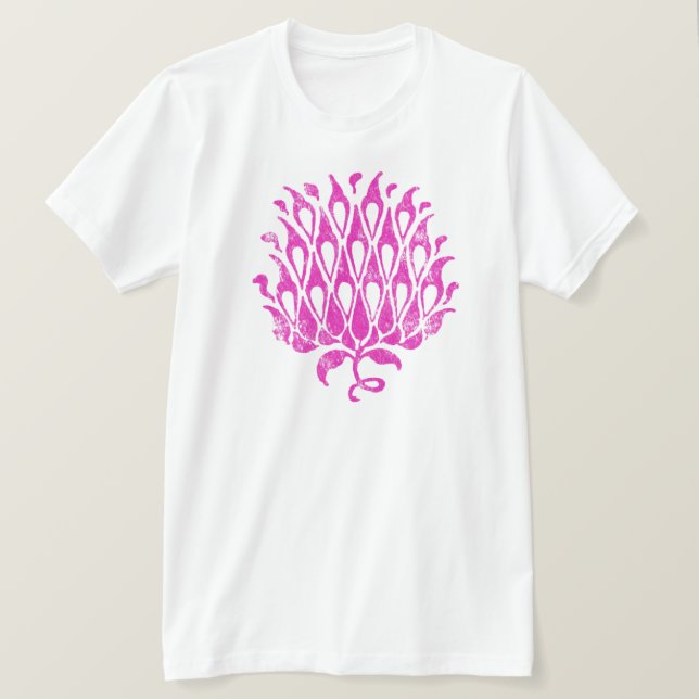 Klassisk blomsterornament botanisk illustration tröja (Design framsida)