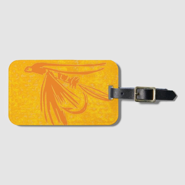 Klassisk Blöt-flygresggagg-tagg Bagagebricka (Framsida horisontal)