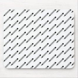 Klassisk blyertspenna för svartvitt musmatta