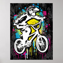 Klassisk BMX Bike - Bmx Freestyle Bmx Poster Skriv