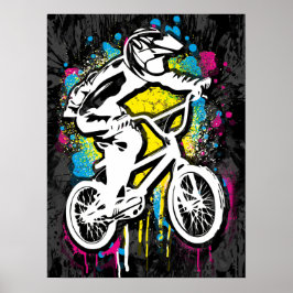Klassisk BMX Bike - Bmx Freestyle Bmx Poster Skriv