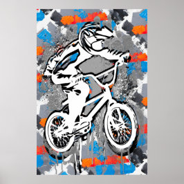 Klassisk BMX Bike - Bmx Freestyle Bmx Poster Skriv