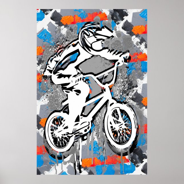 Klassisk BMX Bike - Bmx Freestyle Bmx Poster Skriv (Framsidan)
