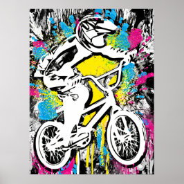 Klassisk BMX Bike - Bmx Freestyle Bmx Poster Skriv