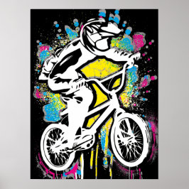 Klassisk BMX Bike - Bmx Freestyle Bmx Poster Skriv