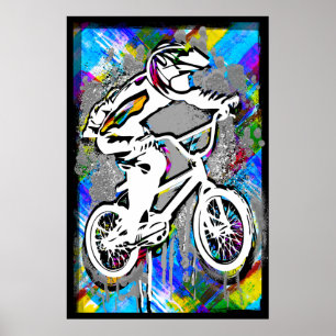 Klassisk BMX Bike - Bmx Freestyle Bmx Poster Skriv