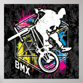 Klassisk BMX Bike - Bmx Freestyle Bmx Poster Skriv