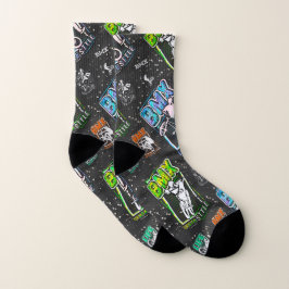 Klassisk BMX-cykelsockel - BMX Socks Old school Strumpor