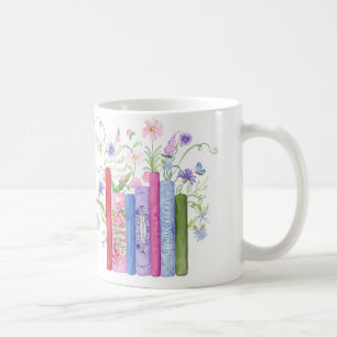 Klassisk Bokar Elegant Rosa Blue Wildblomma Blommi Kaffemugg