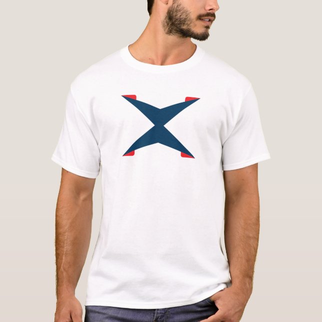 Klassisk bokstav X monogram T Shirt (Framsida)