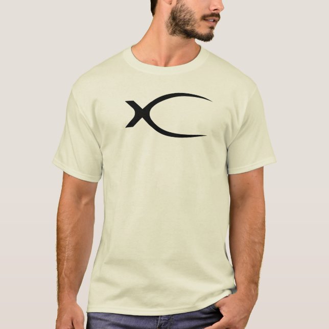 Klassisk bokstav X monogram T Shirt (Framsida)