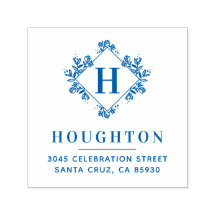 Klassisk botanisk monogramReturadress