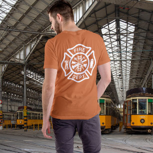 Klassisk brandkår Maltese Cross brandman T Shirt