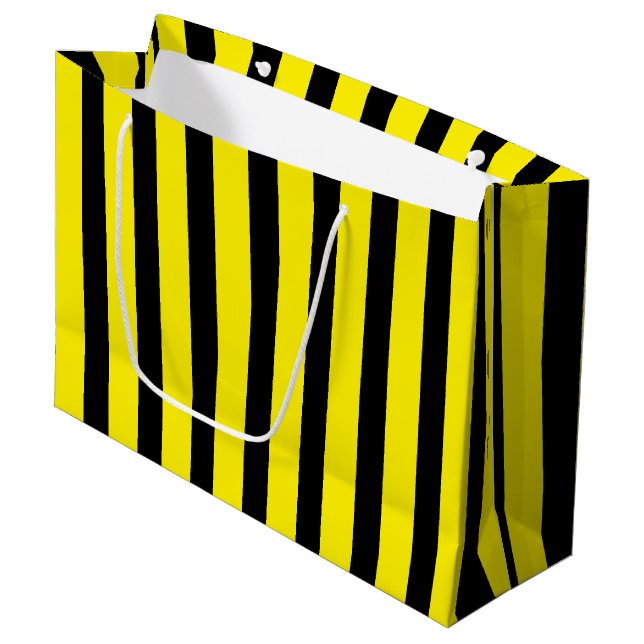 Klassisk Bright-Gult och Black Stripe (Framsidan Vinklad)