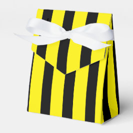 Klassisk Bright-Gult och Black Stripe Tält Presentaskar