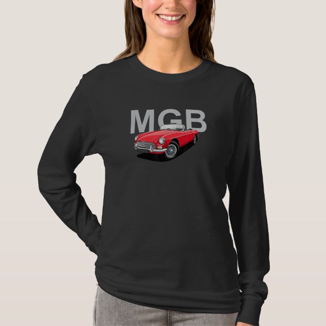 Klassisk brittisk MGB-sportbil T Shirt (Framsida)
