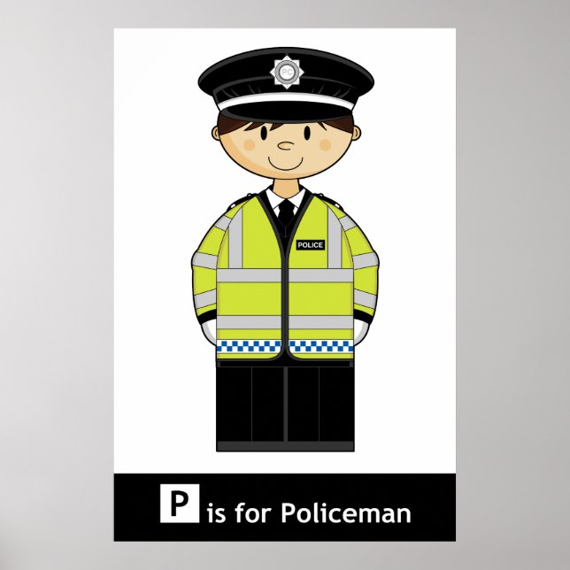 Klassisk brittisk polis Poster (Framsidan)