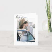 Klassisk Bröllop-calligrafi - tackkort