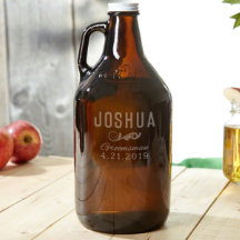 Klassisk Bröllopsfest graverad öl Growler