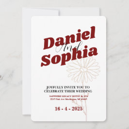 Klassisk bröllopsinbjudan inbjudningar