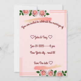 klassisk bröllopsinbjudan inbjudningar