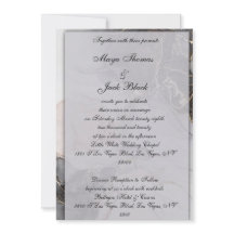 Klassisk bröllopsinbjudan