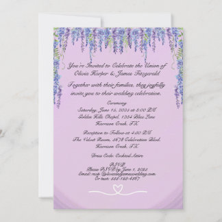 Klassisk bröllopsinbjudan inbjudningar