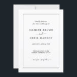 Klassisk bröllopsinbjudan med enkel och Elegant Inbjudningar<br><div class="desc">Klassisk bröllopsinbjudan - Elegantens klassiska elegant för bröllopsinbjudan och romantisk design</div>