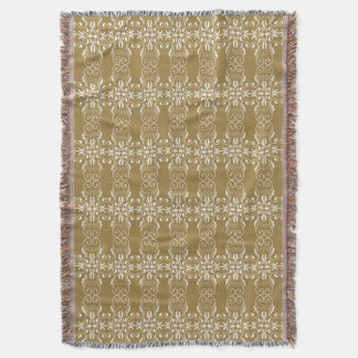 Klassisk Bronsdimma Ornamental Filt
