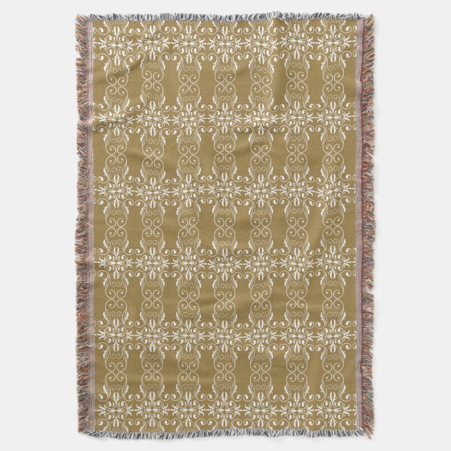 Klassisk Bronsdimma Ornamental  Filt (Framsidan Vertikal)