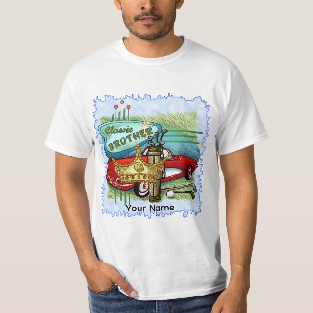 Klassisk Bror T Shirt (Framsida)