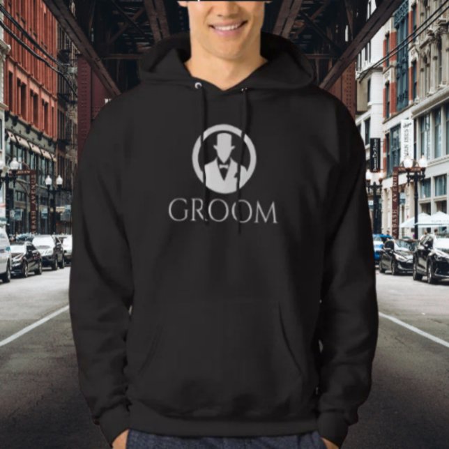 Klassisk brudgum bröllandshoodie hoodie (Skapare uppladdad)