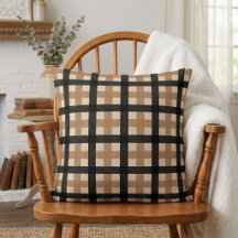 Klassisk Brun och Svart Texturerad Plaid Kastrull