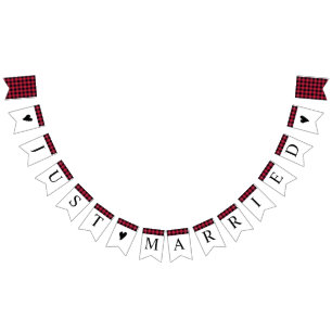 Klassisk Buffalo Play Check Black Red Vimplar