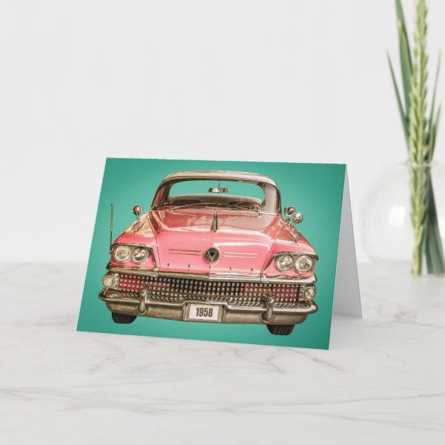 Klassisk Buick 1958-århundradets bil Kort (Framsida)