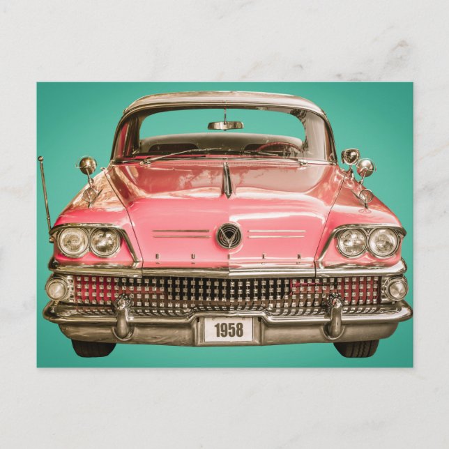 Klassisk Buick 1958-århundradets bil Vykort (Framsida)